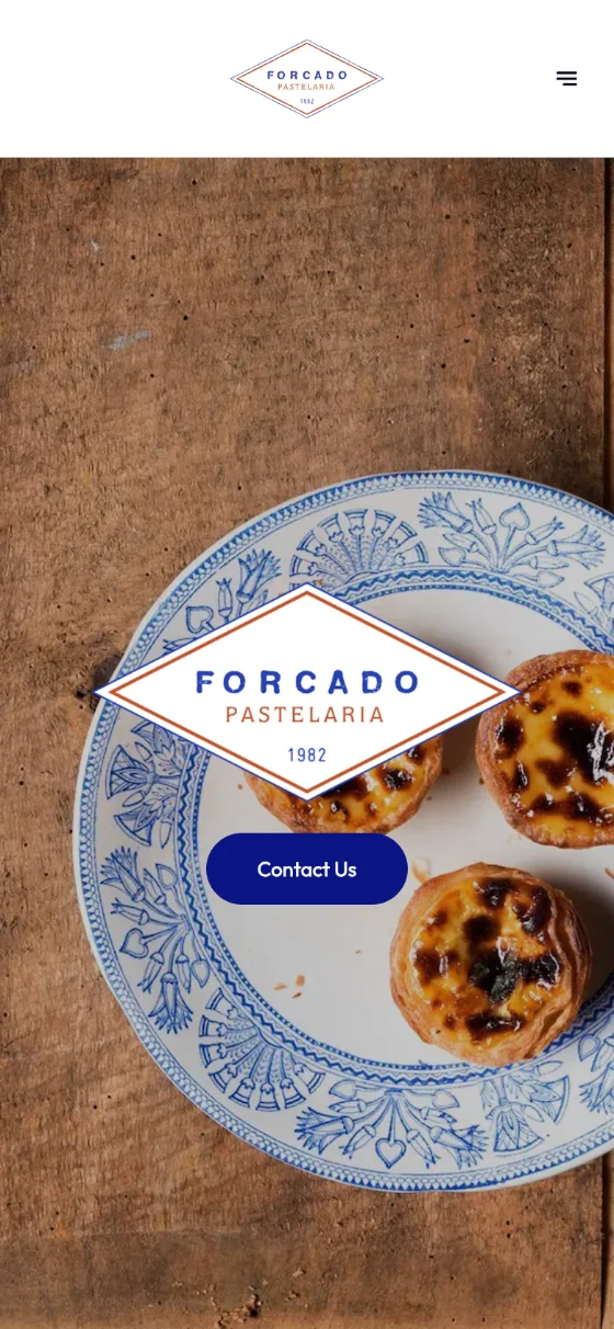 Forcado Pastelaria, Boulangerie & pâtisserie, page built with Stride