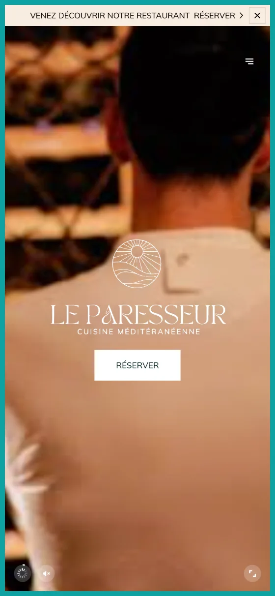 Le Paresseur, Restaurant, page built with Stride