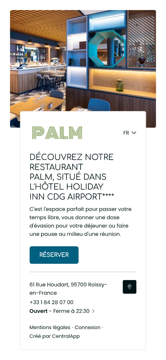 Palm, Page Cover, page built with Stride